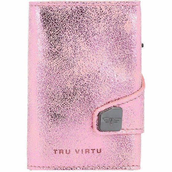 Tru Virtu Etui na karty kredytowe Click & Slide RFID Leather 6,5 cm rosé-silver