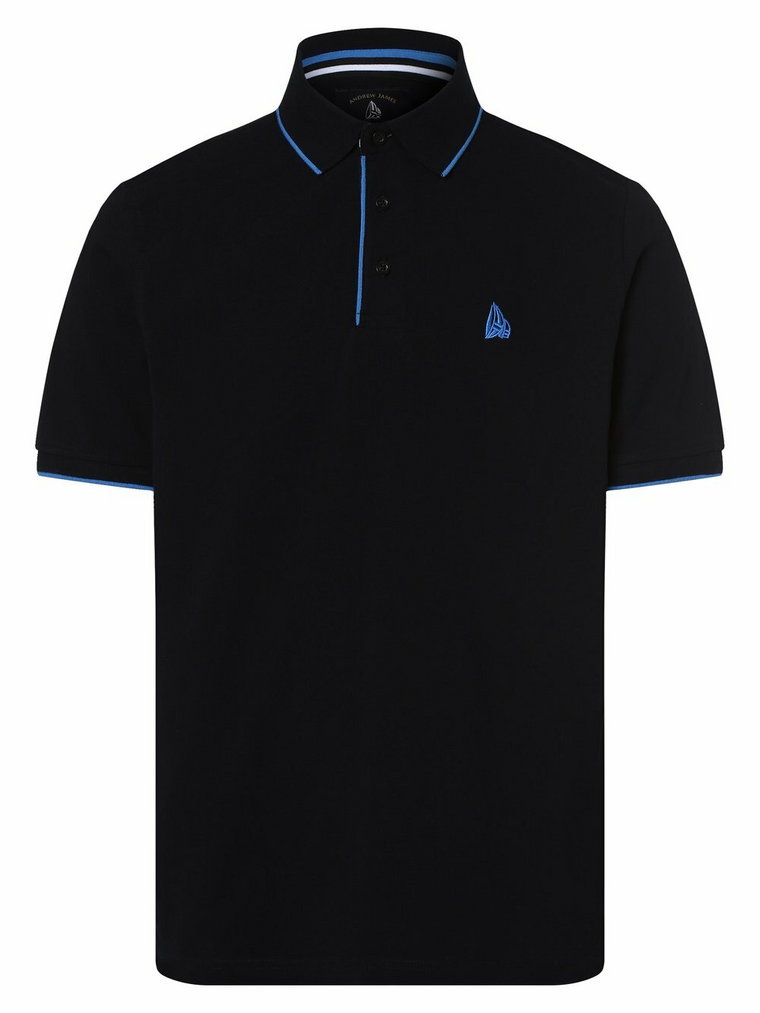 Andrew James Sailing - Męska koszulka polo, niebieski