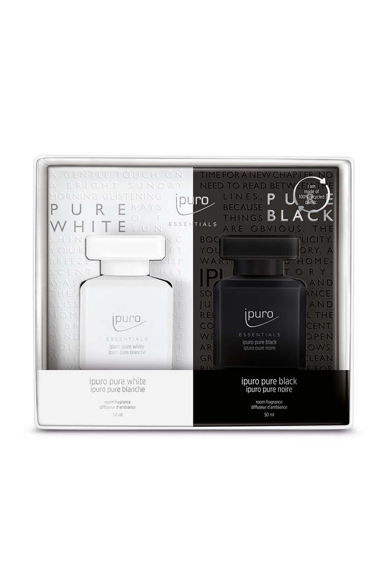 Ipuro zestaw dyfuzorów zapachowych Pure White/Pure Black 2x50 ml 2-pack