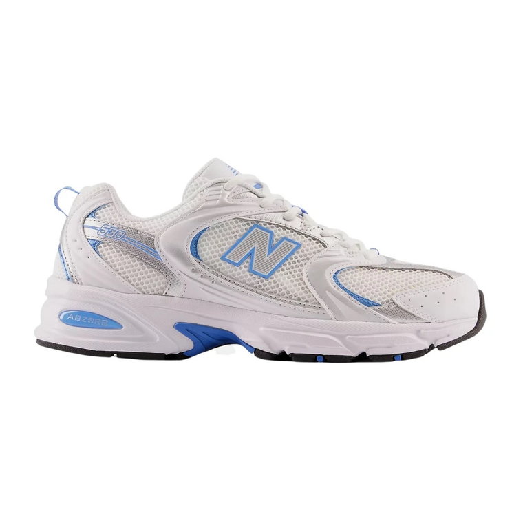 Białe Metalowe Niebieskie Sneakersy 530 New Balance