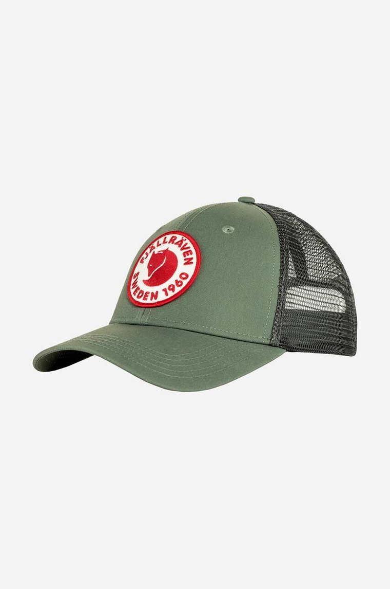 Fjallraven czapka z daszkiem  1960 Logo kolor zielony z aplikacją F78138.614-614