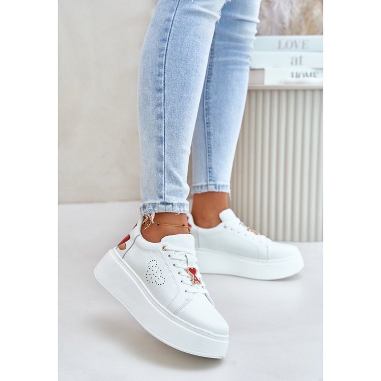 Buty Sportowe Model 89100 White - Step in style białe