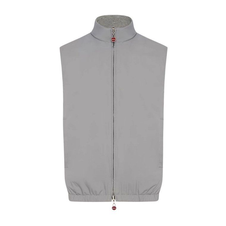 Reversible Silk Gilet Blouson Kurtka Kiton