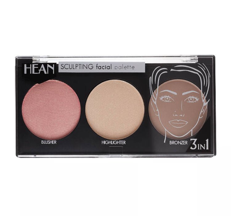 HEAN SCULPTING PALETA DO KONTUROWANIA TWARZY 3W1