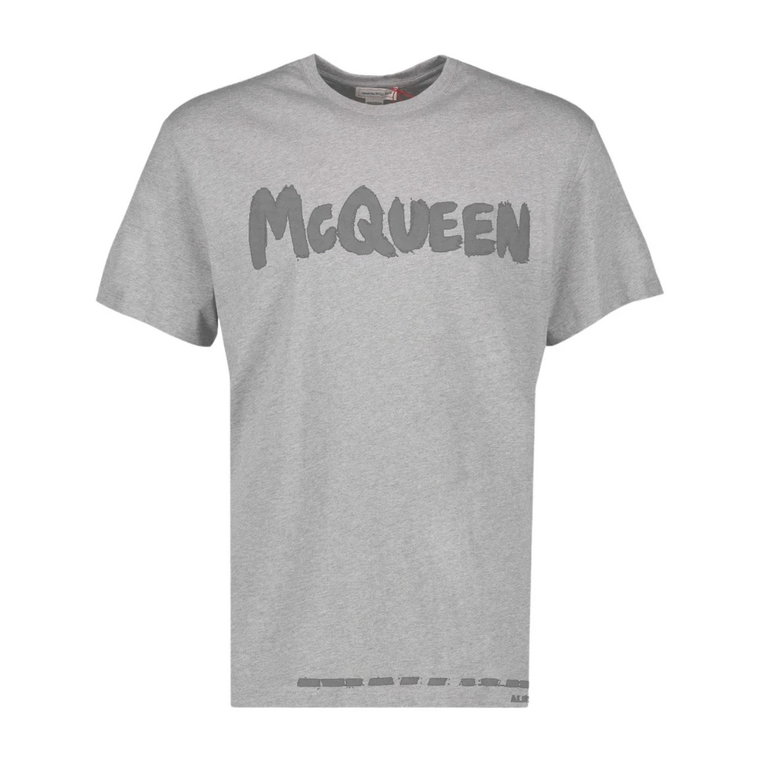 T-shirt z nadrukiem Graffiti Alexander McQueen