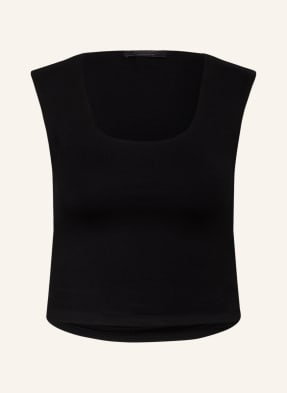 Allsaints Krótki Top Tamie schwarz