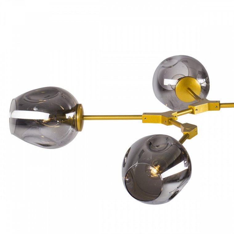 Lampa wisząca modern orchid-9 złoto szara 150 cm kod: ST-1232-9 gold smoky