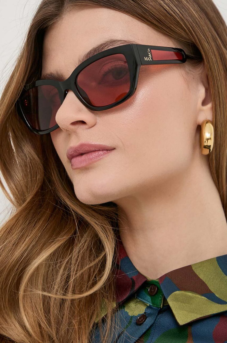 MAX&Co. okulary przeciwsłoneczne damskie kolor czarny 2418801033200