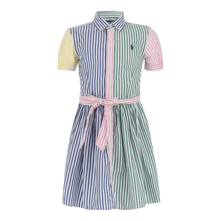 Paski sukienka koszulowa dla dziewczynek Polo Ralph Lauren