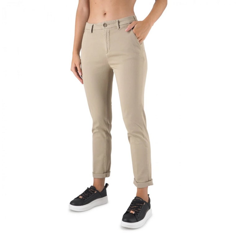 Beżowe spodnie Chino Oxford Briana 40Weft