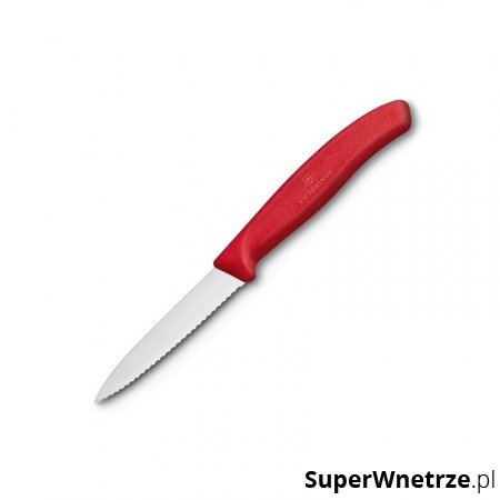 Nóż ząbkowany 19cm Victorinox czerwony kod: 6.7631
