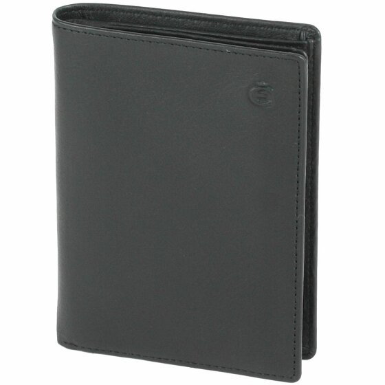 Esquire Logo Wallet Leather 9 cm schwarz