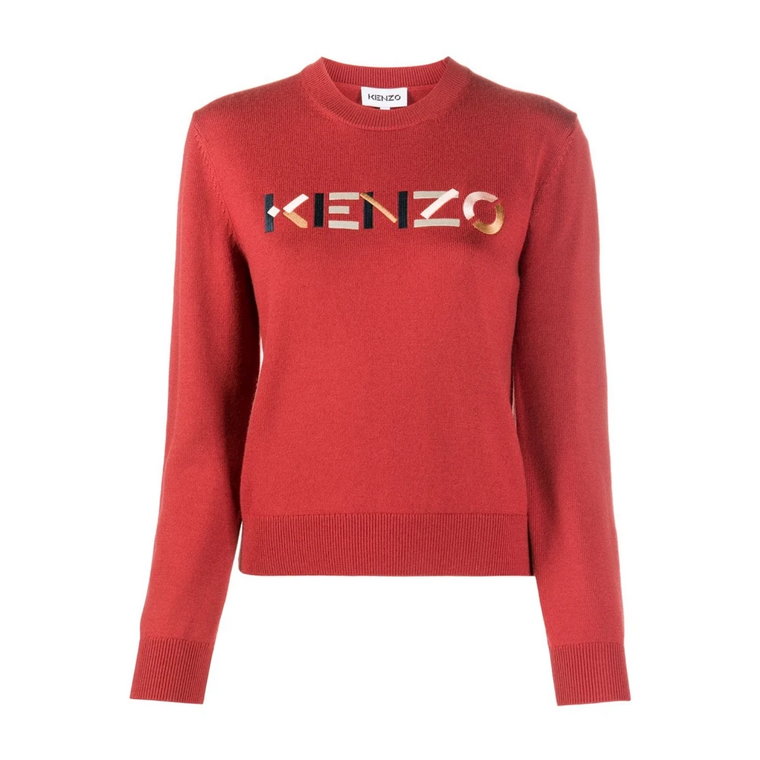 Wygodny i stylowy wełniany sweter z logo Kenzo
