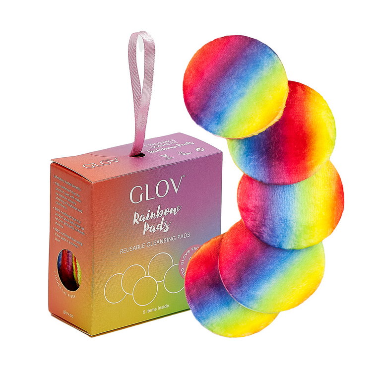 Glov Rainbow Pads 5-Pack Tęczowe Płatki Wielorazowe Akcesoria Do Pielęgnacji