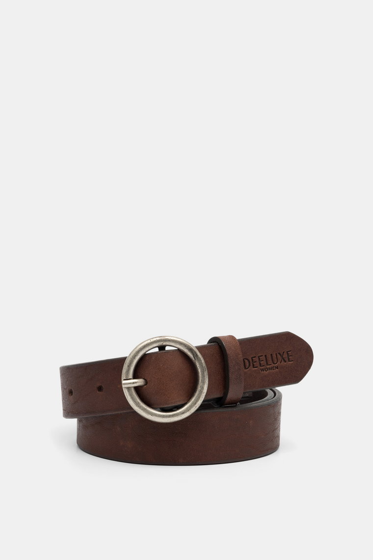 Kiton Belt Brown K Buckle - Narrow Leather Men Belt 95 / 38 SALE