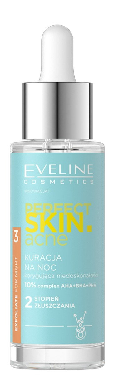 Eveline Perfect Skin Acne - Kuracja z 10% kwasami 30ml