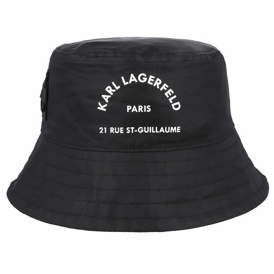Karl Lagerfeld Rue St. Guillaume Kapelusz 34 cm black/lime