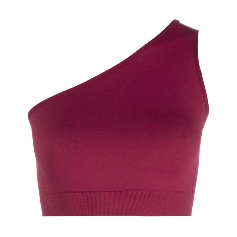Fuchsia One-Shoulder Cropped Top Rick Owens
