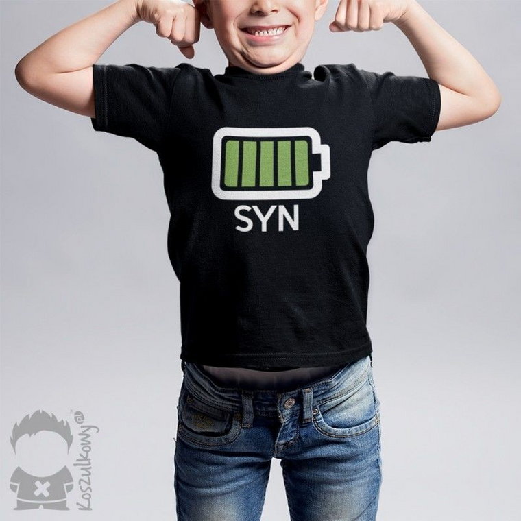 Bateria - dziecięca koszulka z nadrukiem