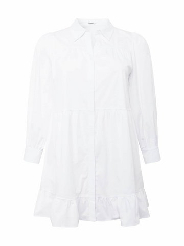 GLAMOROUS CURVE Sukienka koszulowa  biały