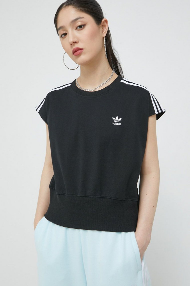 adidas Originals t-shirt bawełniany kolor czarny