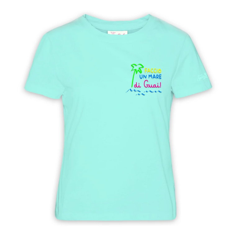 Niebieskie T-shirty i Pola Emilie MC2 Saint Barth