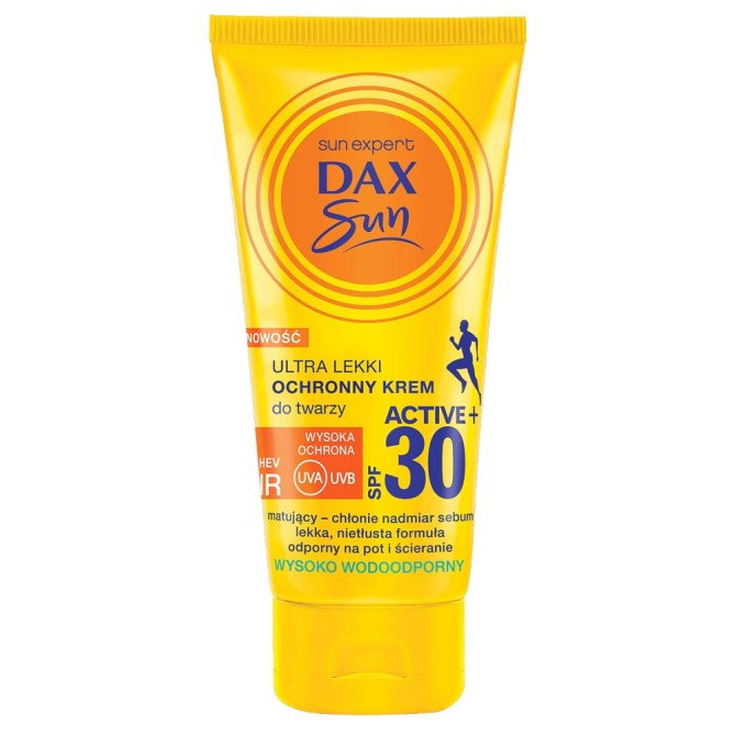 Dax Sun Ultra lekki ochronny krem do twarzy SPF30 Active+ 50ml