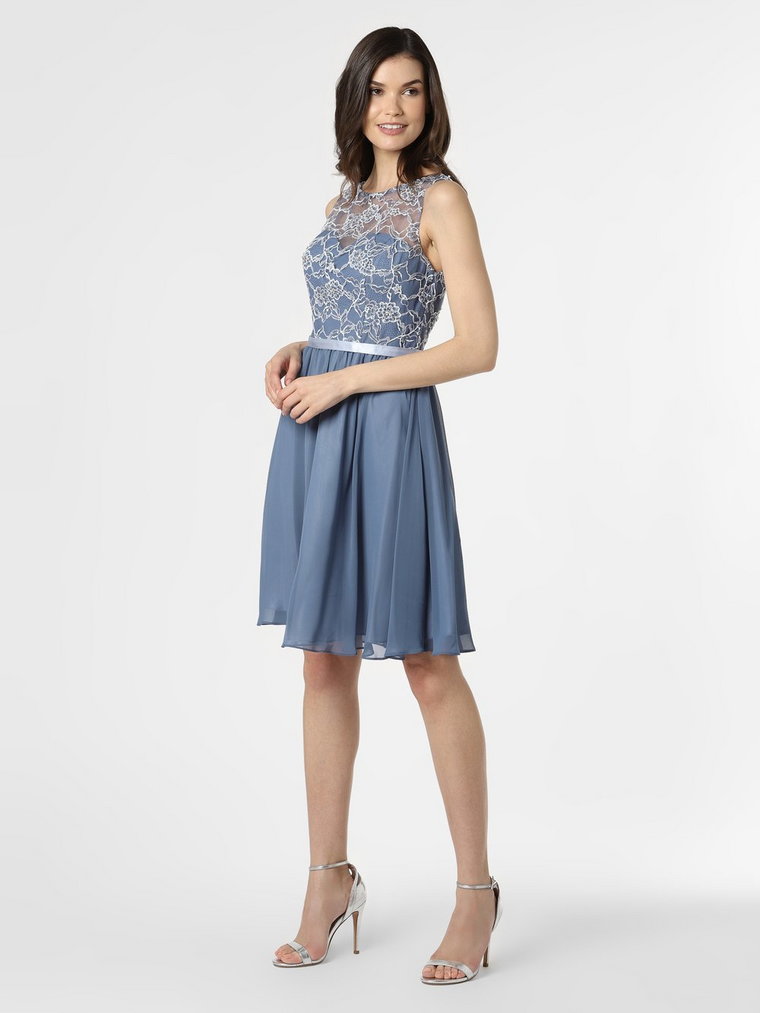 Luxuar Fashion - Damska sukienka wieczorowa, niebieski