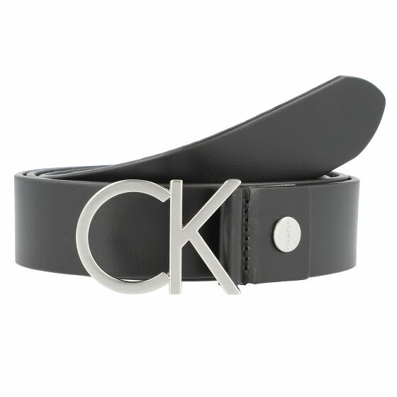 Calvin Klein CK Logo Belt Leather black 100 cm
