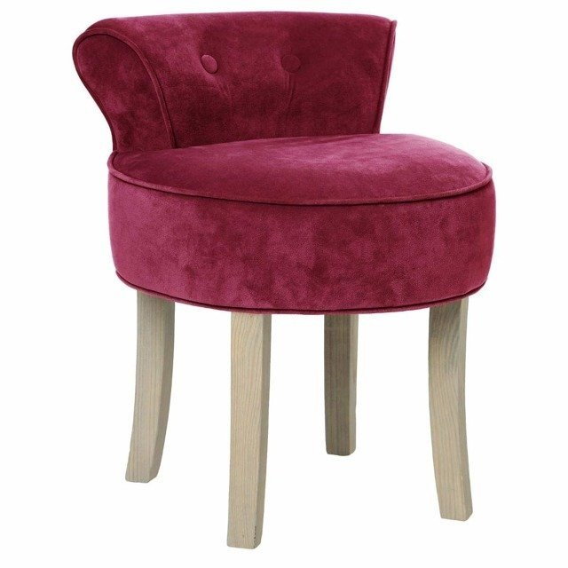 Krzesło MIA HOME Mezclado, bordowe, 58x46x49 cm