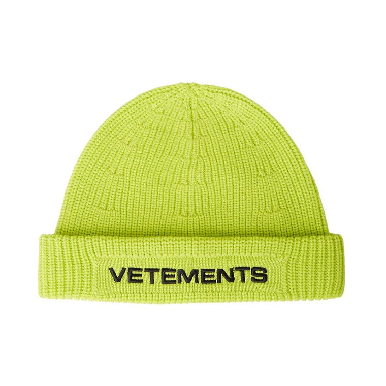 Wełniana Logo Czapka Beanie Vetements