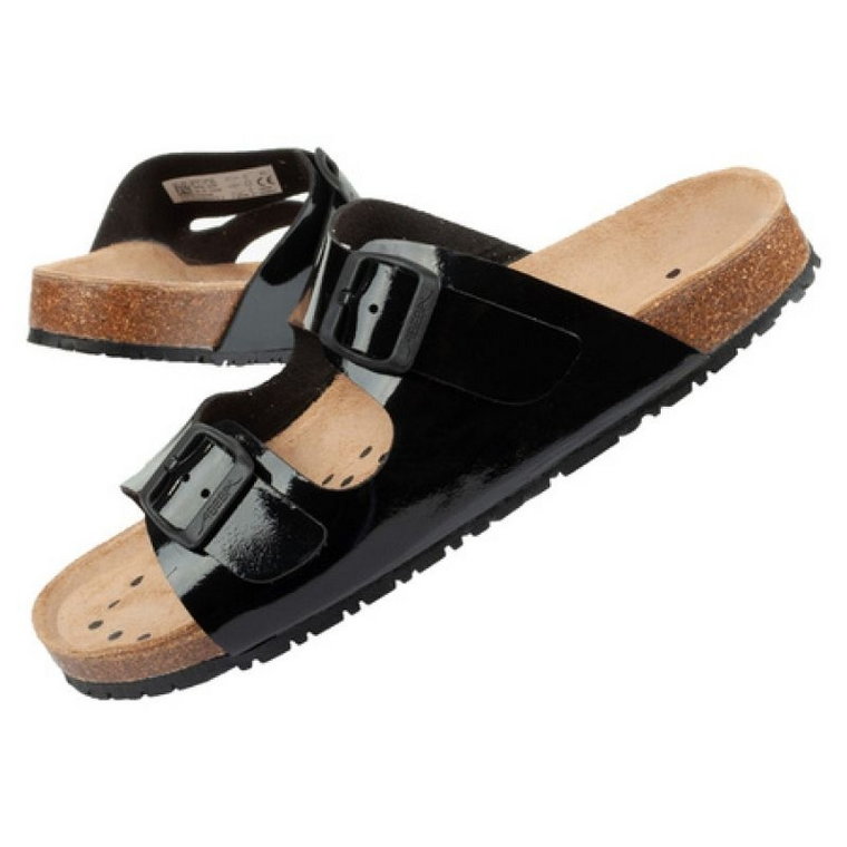 Klapki Abeba Sandals Black W 8088 czarne