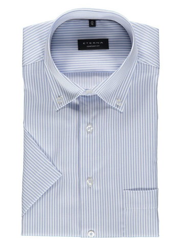 Eterna Koszula - Comfort fit - w kolorze błękitno-białym