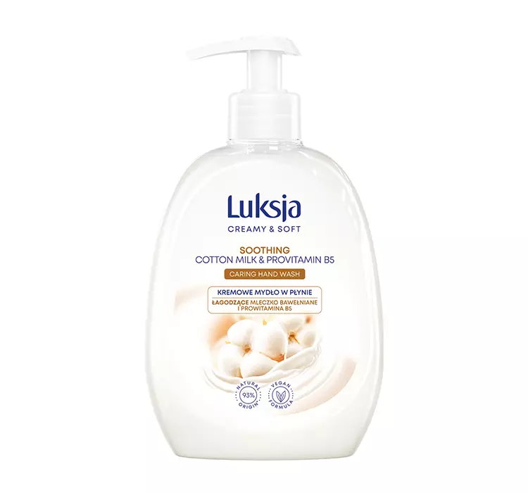 LUKSJA CREAMY & SOFT MYDŁO W PŁYNIE MLECZKO BAWEŁNIANIE I PROWITAMINA B5 500ML