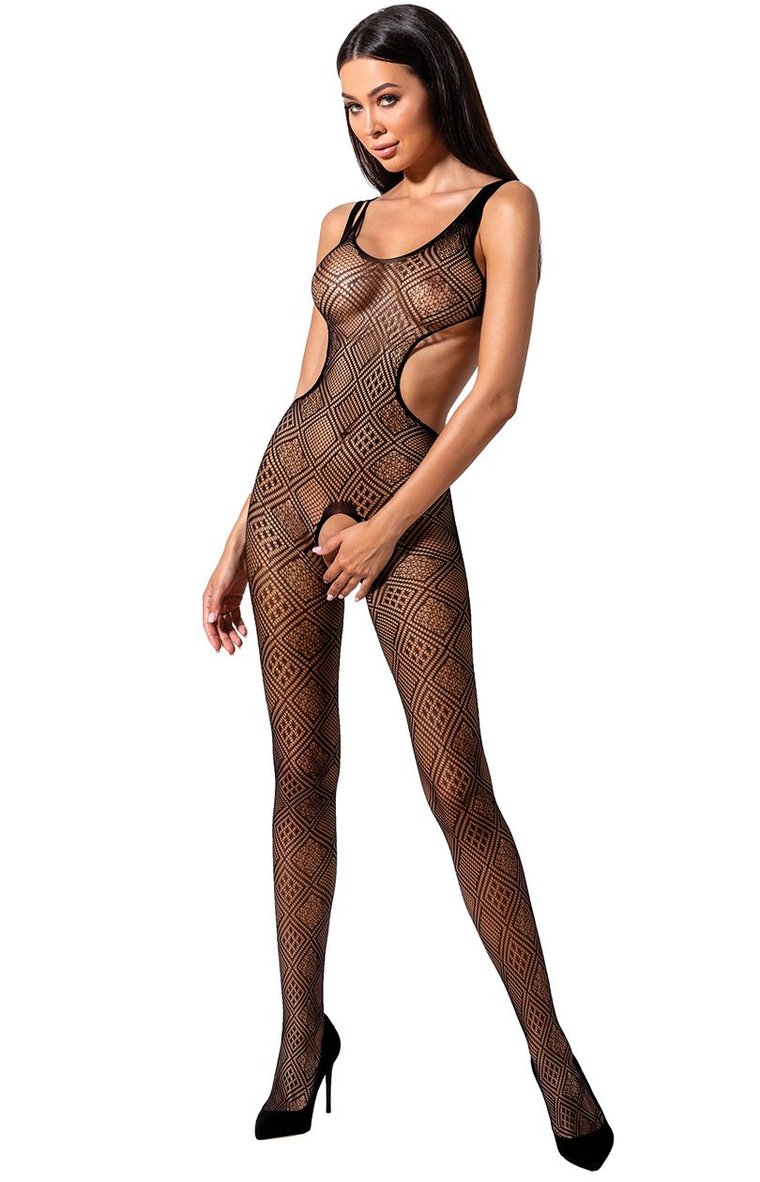 BS085 bodystocking, Kolor czarny, Rozmiar one size, Passion