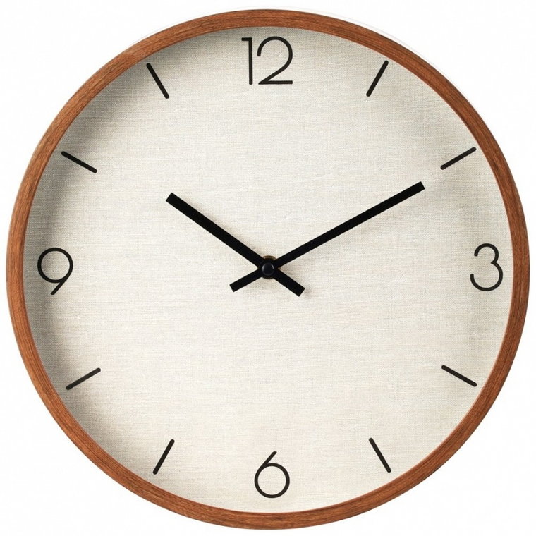Zegar ścienny brązowy 29,5 cm kod: O-569937