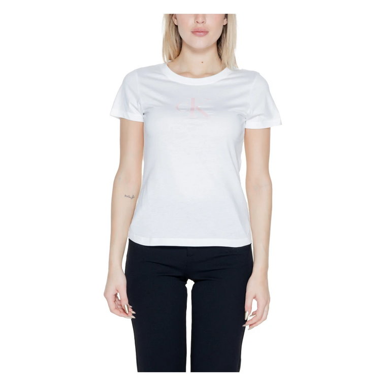 Satinowa Koszulka Damska Kolekcja Wiosna/Lato Calvin Klein Jeans