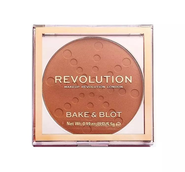 MAKEUP REVOLUTION BAKE & BLOT PUDER MATUJĄCY ORANGE 5,5G