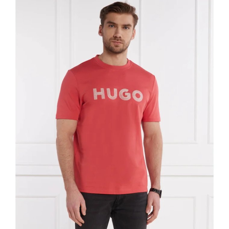 HUGO T-shirt Drochet | Regular Fit