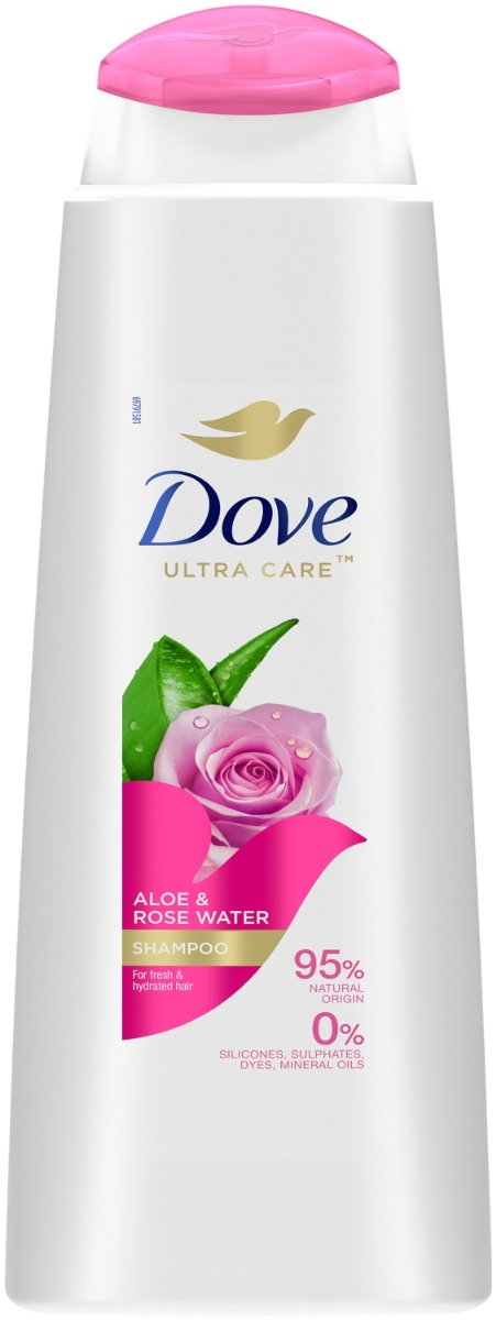 Dove Ultra Care Aloes & Rose Water - Szampon do włosów 400 ml