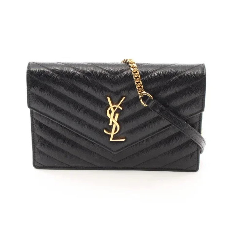 Pre-owned Leather shoulder-bags Yves Saint Laurent Vintage