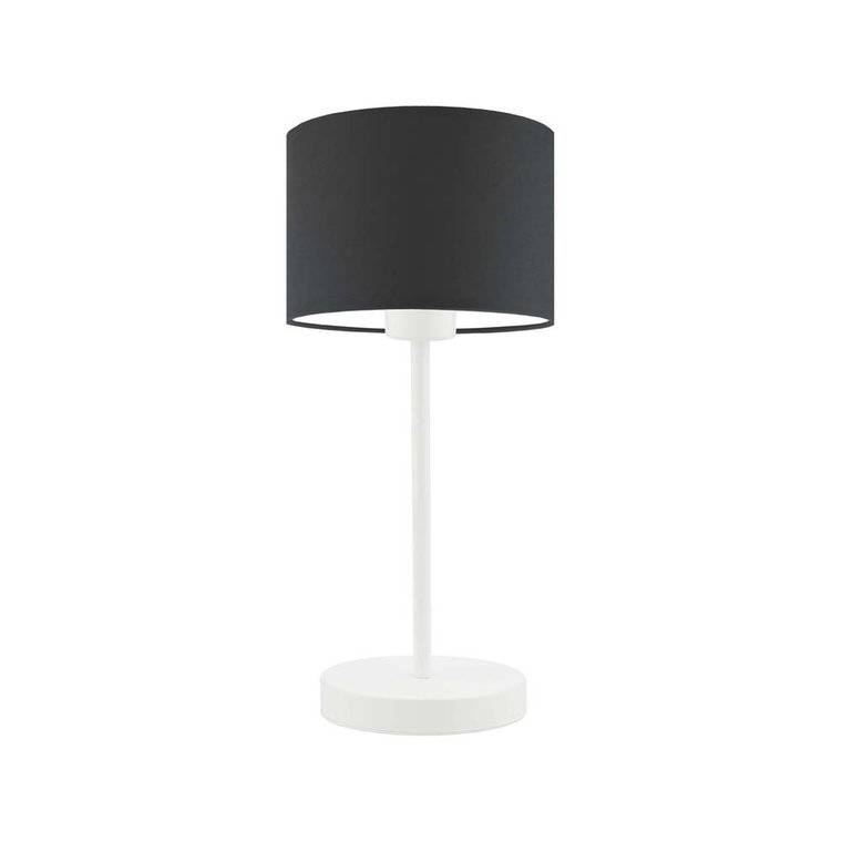 Lampka nocna LYSNE Nicea, 60 W, E27, grafitowa/biała, 39,5x17,5 cm