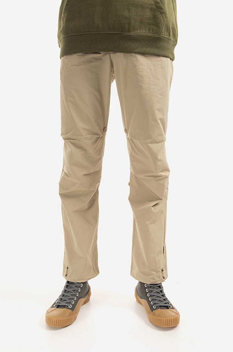 Maharishi spodnie Original Dragon męskie kolor beżowy proste 8127SAND-SAND