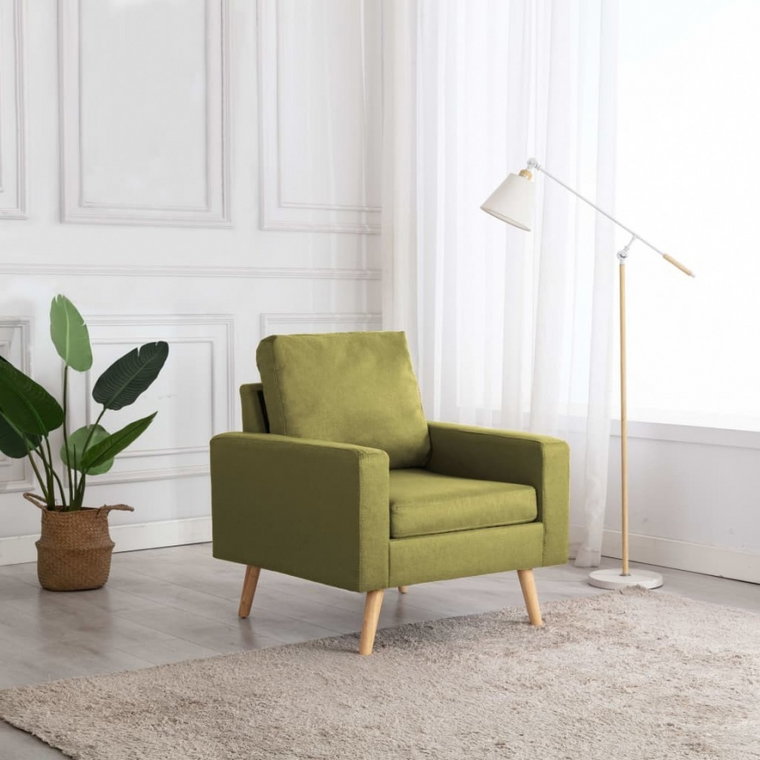 Fotel, zielony, tapicerowany tkaniną kod: V-288698