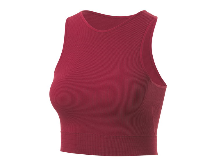 CRIVIT Damski biustonosz chłodzący sportowy typu bustier (XS (32/34), Czerwony)