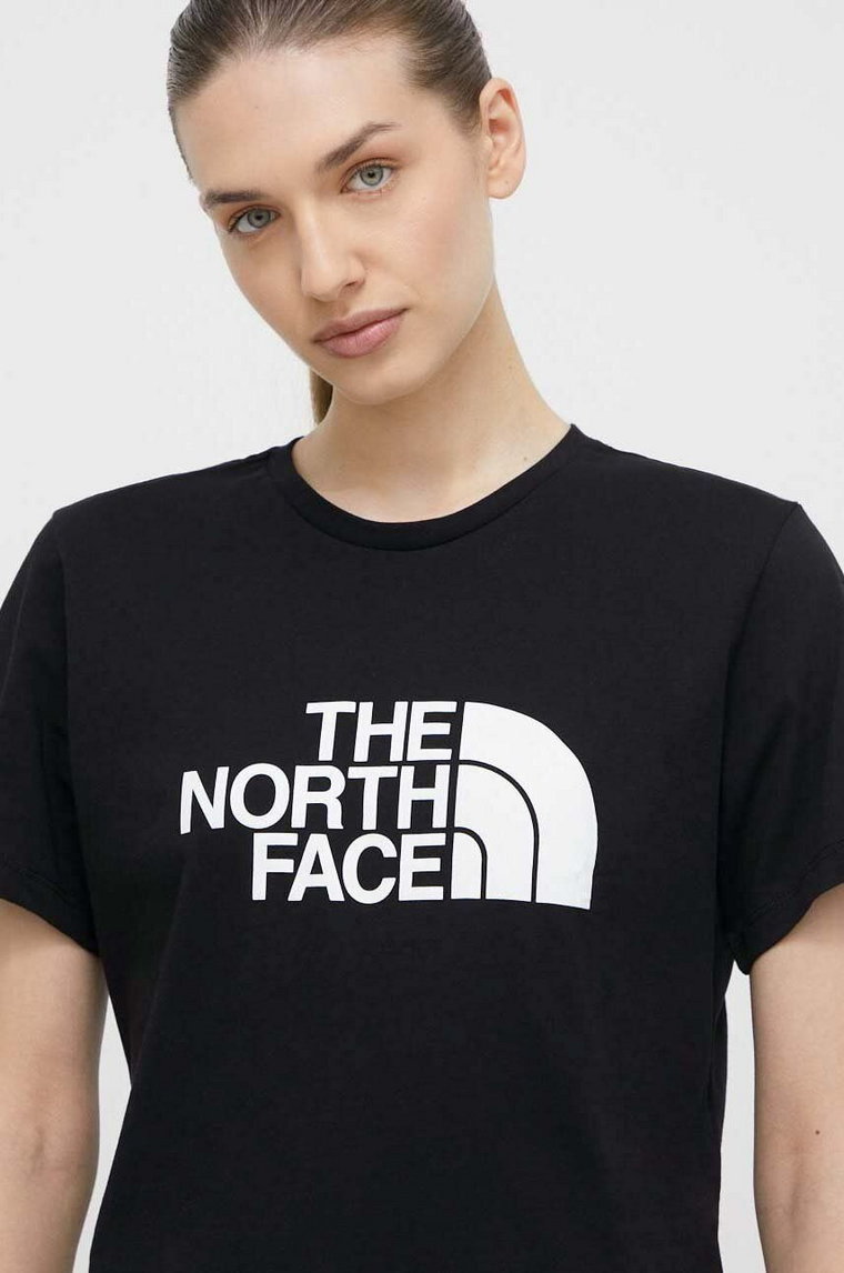 The North Face t-shirt bawełniany damski kolor czarny