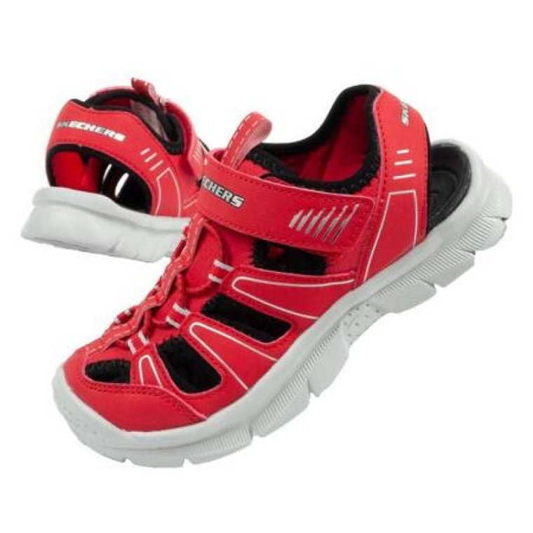 Sandały Skechers Relix 406520L/RDBK czerwone