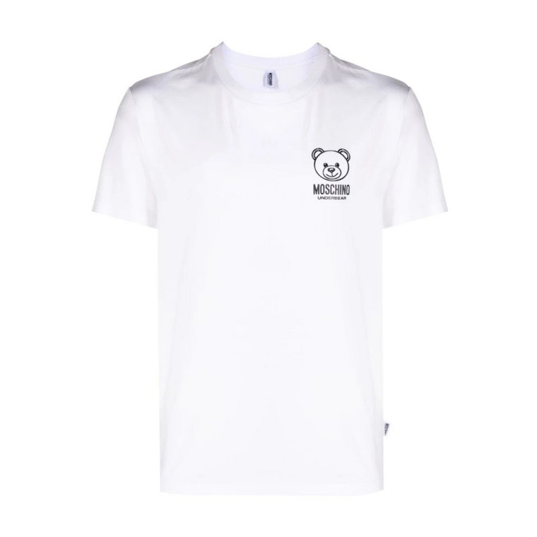 Koszulka z nadrukiem Misia - Biała Moschino