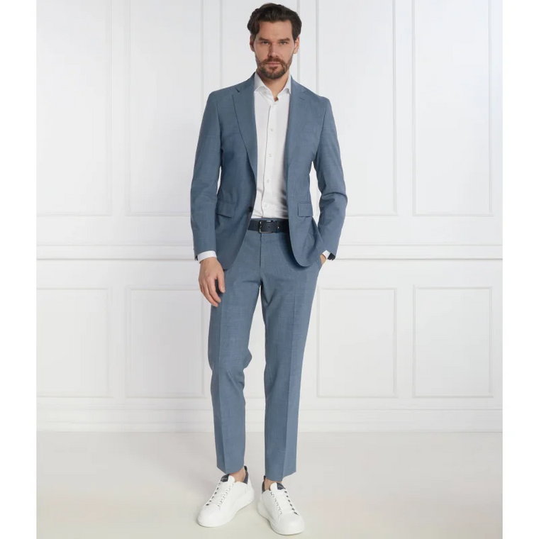 BOSS BLACK Garnitur P-Huge-2Pcs-242 | Slim Fit | z dodatkiem wełny