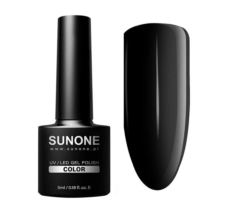 SUNONE COLOR LAKIER HYBRYDOWY CZARNA INEZ 5ML